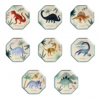 Dinosaur Kingdom Set of 8 Paper Plates By Meri Meri